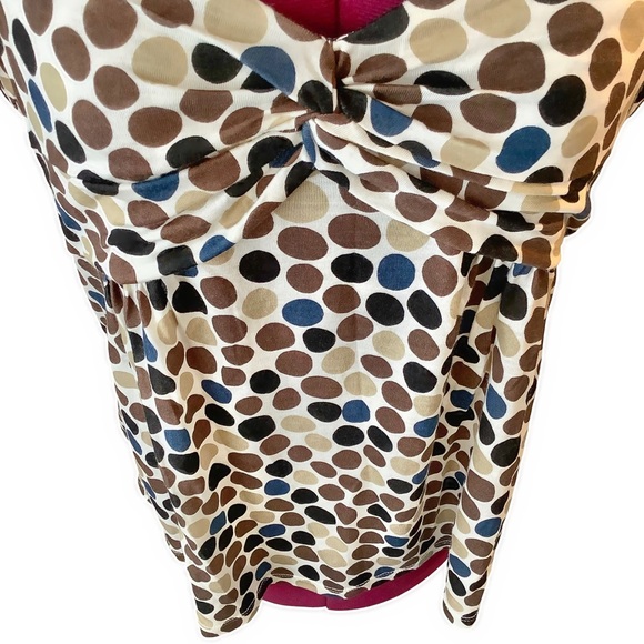 🏷NWT MICHAEL BY MICHAEL KORS Polka Dot Top - Picture 6 of 8